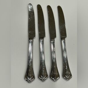 4- LENOX ALCOTT PLACE KNIVES, QUALITY STAINLESS